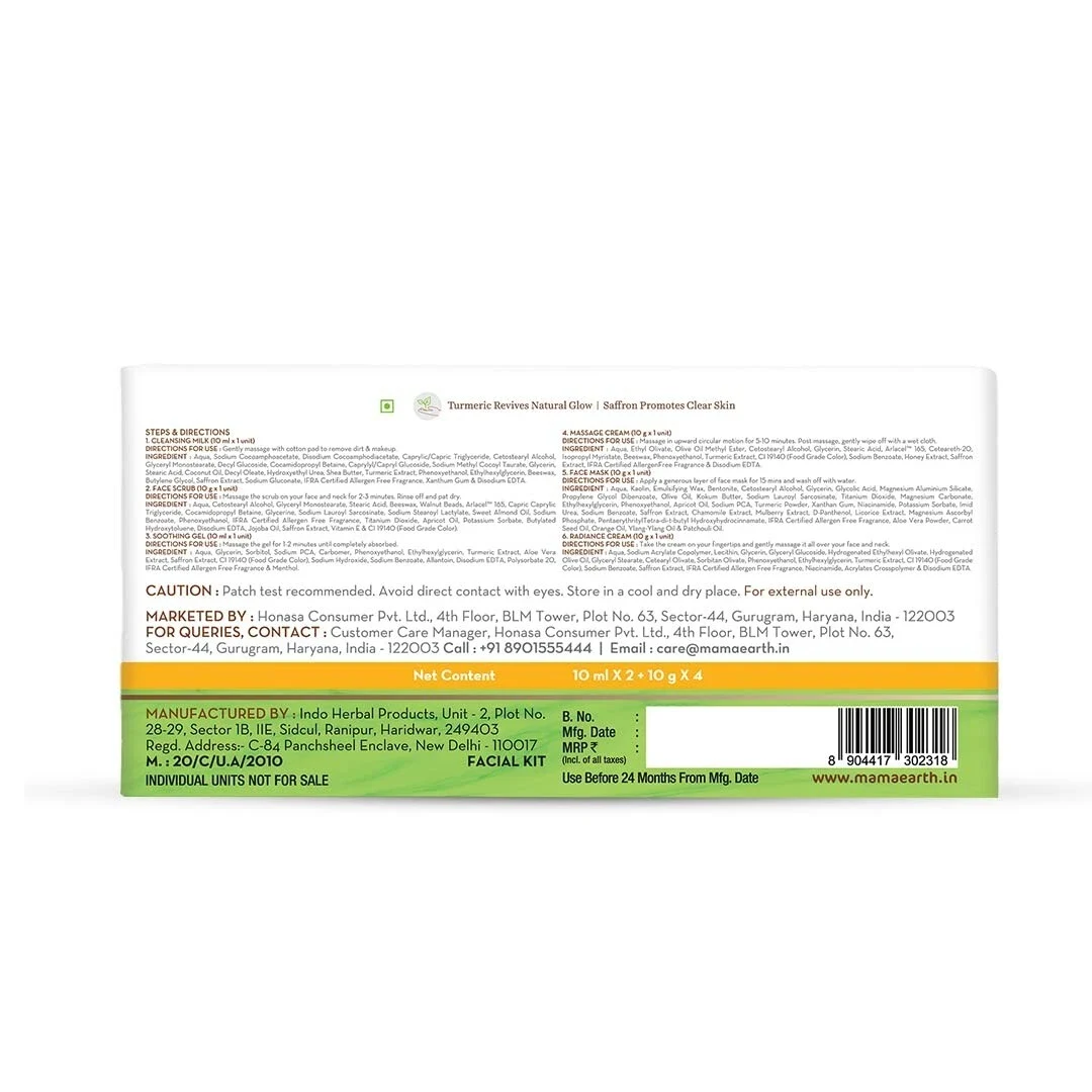 Mamaearth Ubtan Facial Kit with Turmeric & Saffron for Glowing Skin - 60 g thumbnail