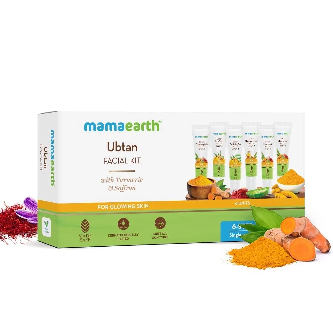 Mamaearth Ubtan Facial Kit with Turmeric & Saffron for Glowing Skin - 60 g thumbnail