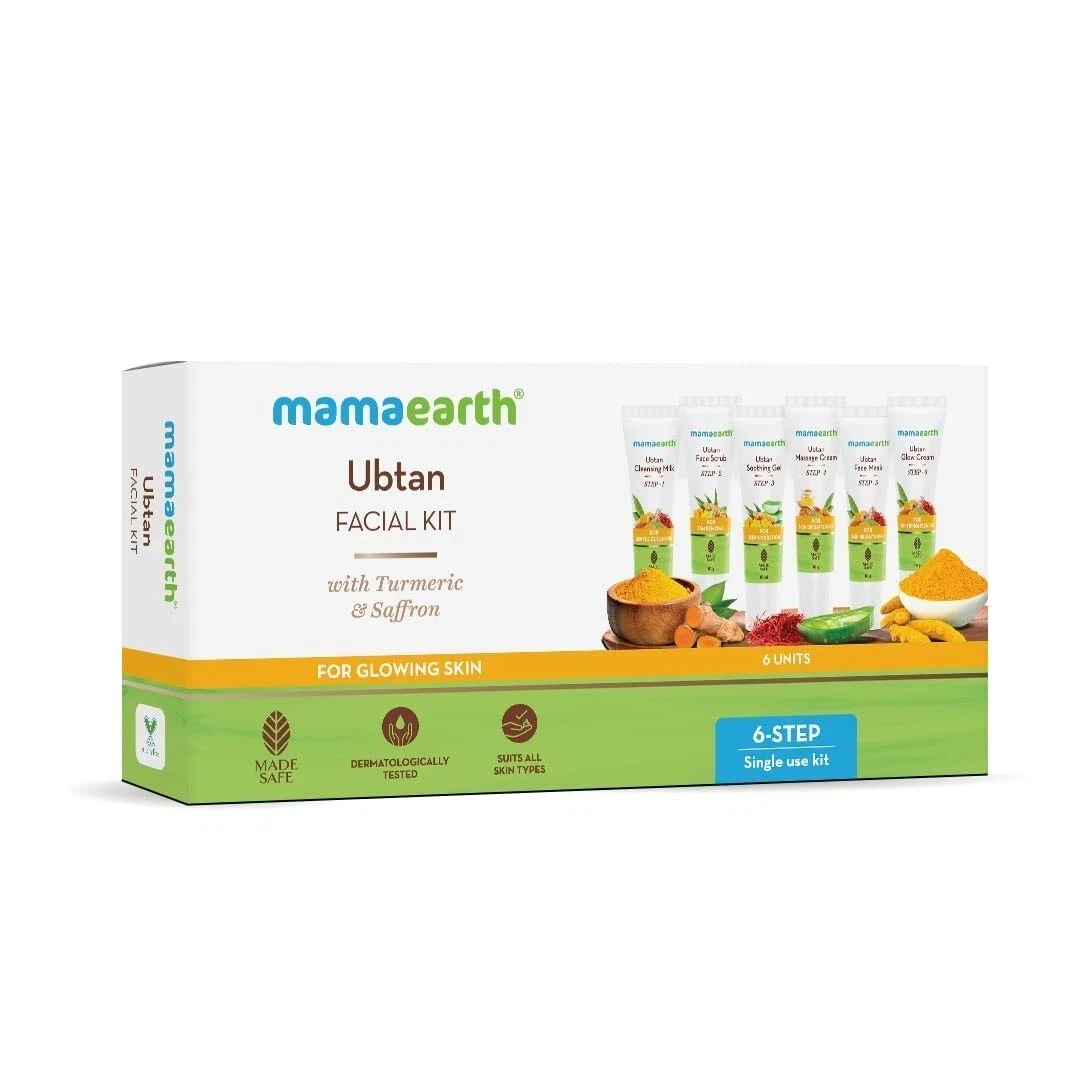 Mamaearth Ubtan Facial Kit with Turmeric & Saffron for Glowing Skin - 60 g thumbnail