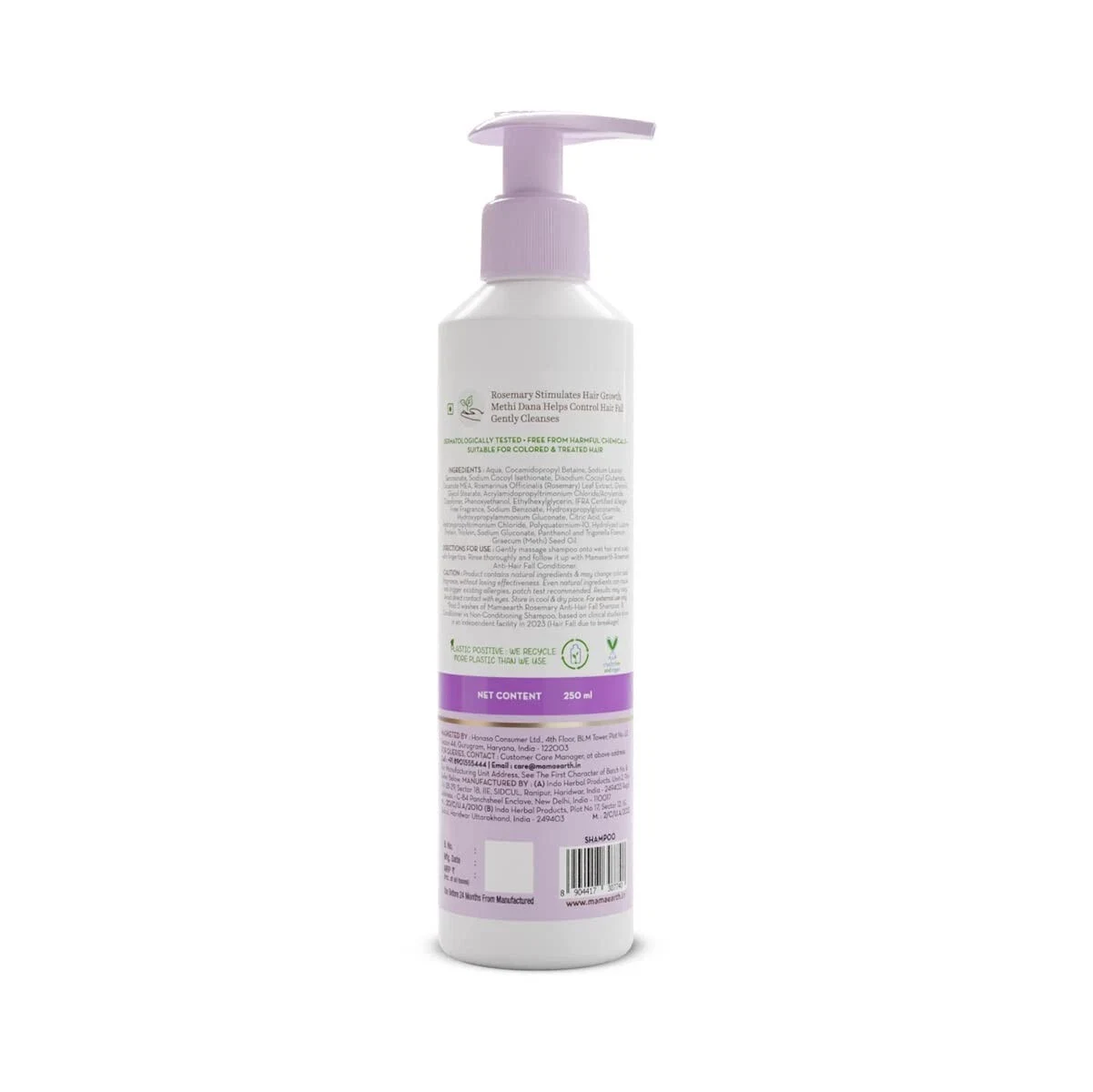 Mamaearth Rosemary Anti Hair Fall Shampoo with Rosemary & Methi Dana - 250 ml thumbnail